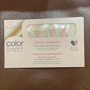 Color Street French Manicure Nail Strips - Pink and White